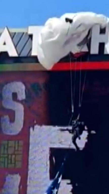 Skydiver rescued at Virginia Tech