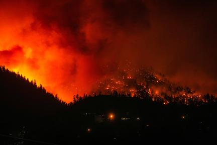 Wildfires burn longer at night