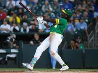 Athletics snap Royals' win streak